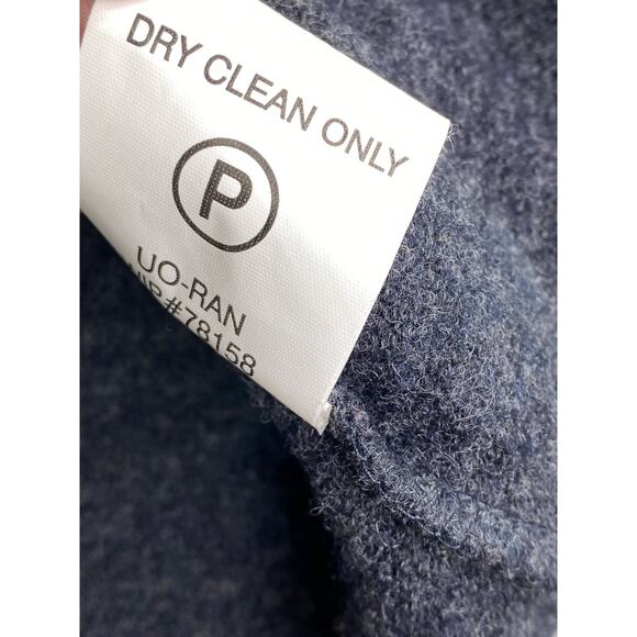 Woolrich Womens Wool Vest Size L Dark Charcoal Heather Grey Full Zip Snowflake - Picture 7 of 8